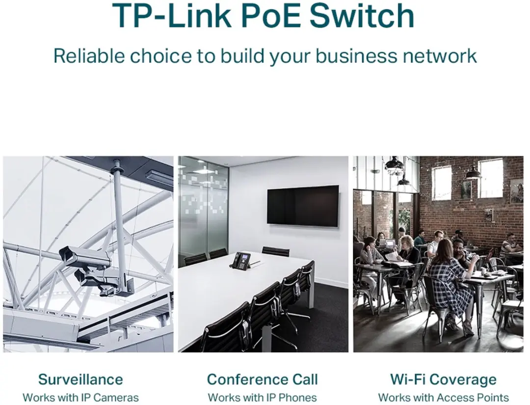 TP-Link TL-SG1428PE Managed Switch 26x PoE - 56Gbps - 250W - Zwart - afbeelding 3 van 6