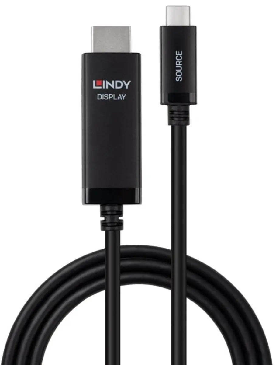 Lindy 43435 USB Type-C naar HDMI Adapter 3m - Zwart - afbeelding 2 van 2
