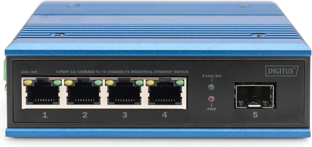 Digitus DN-651130 Switch 4-Port 10/100 - Blauw