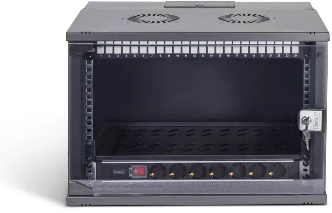Digitus DN-49203-SET Rack 7U Wandrek - 483mm (19") Zwart