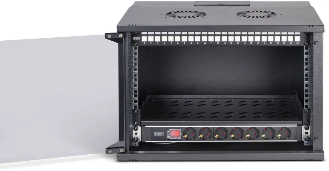 Digitus DN-49203-SET Rack 7U Wandrek - 483mm (19") Zwart
