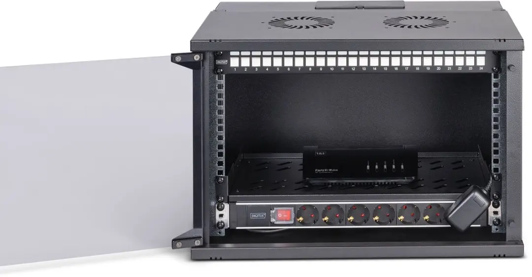 Digitus DN-49203-SET Rack 7U Wandrek - 483mm (19") Zwart