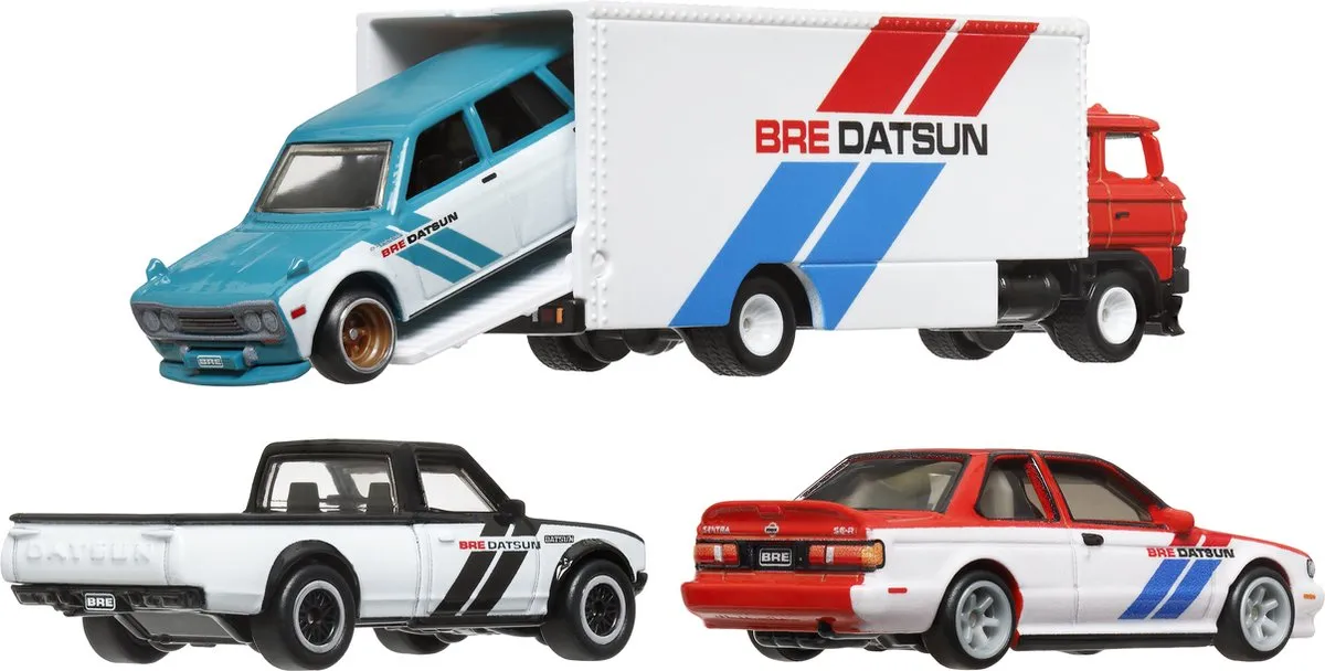 Hot Wheels HRT52 Datsun Diorama Voertuigenset - Meerkleurig
