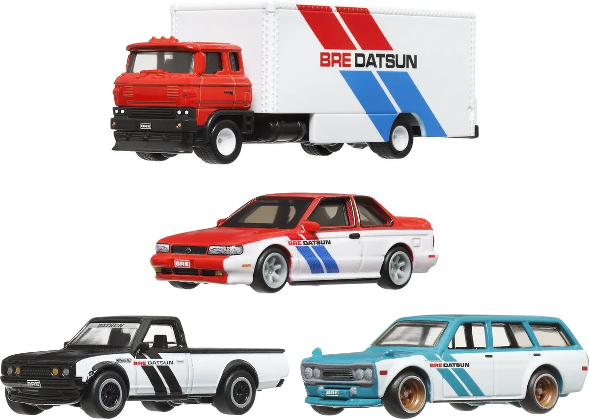 Hot Wheels HRT52 Datsun Diorama Voertuigenset