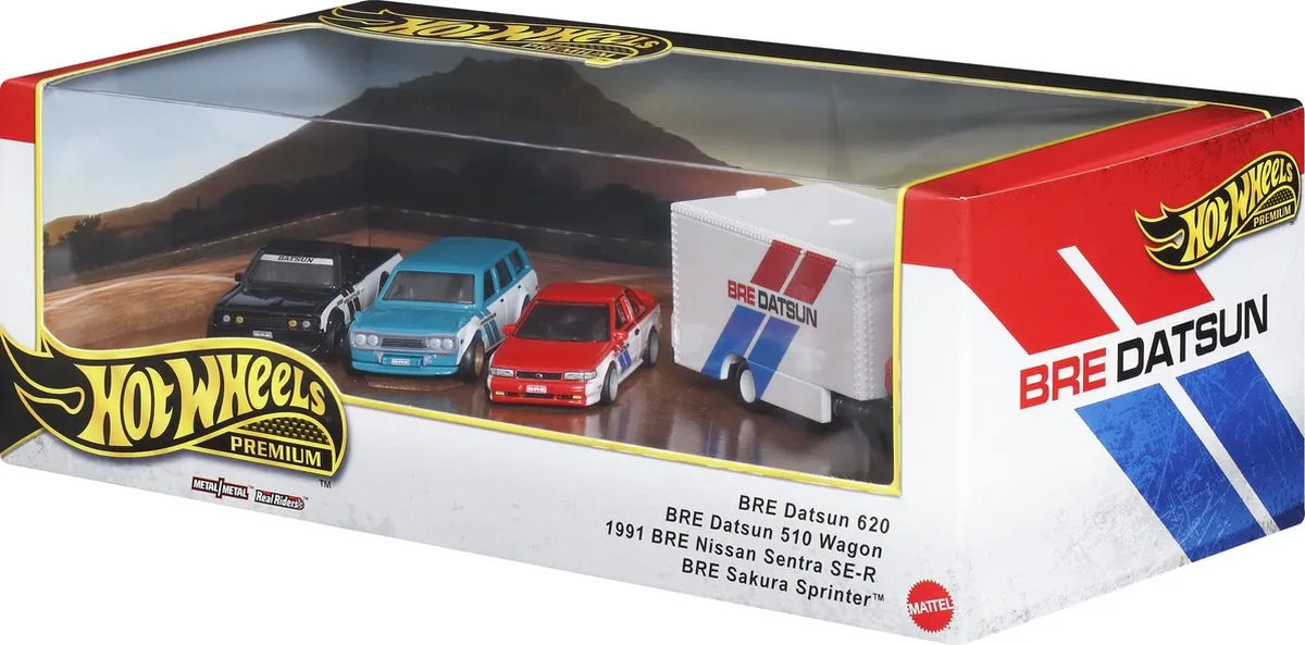 Hot Wheels HRT52 Datsun Diorama Voertuigenset - Meerkleurig