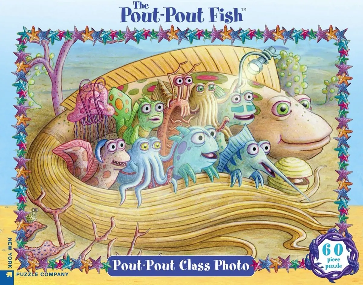 The New York Puzzle Company Pout Pout Class Photo Puzzel - 60 Stukjes - Multi