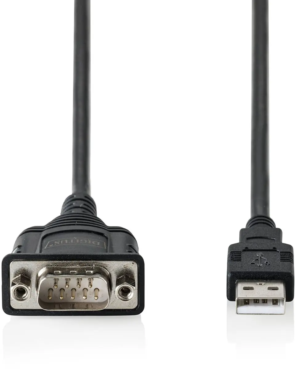 Digitus USB-A naar RS232 Adapterkabel 1,8m - Zwart - afbeelding 4 van 5