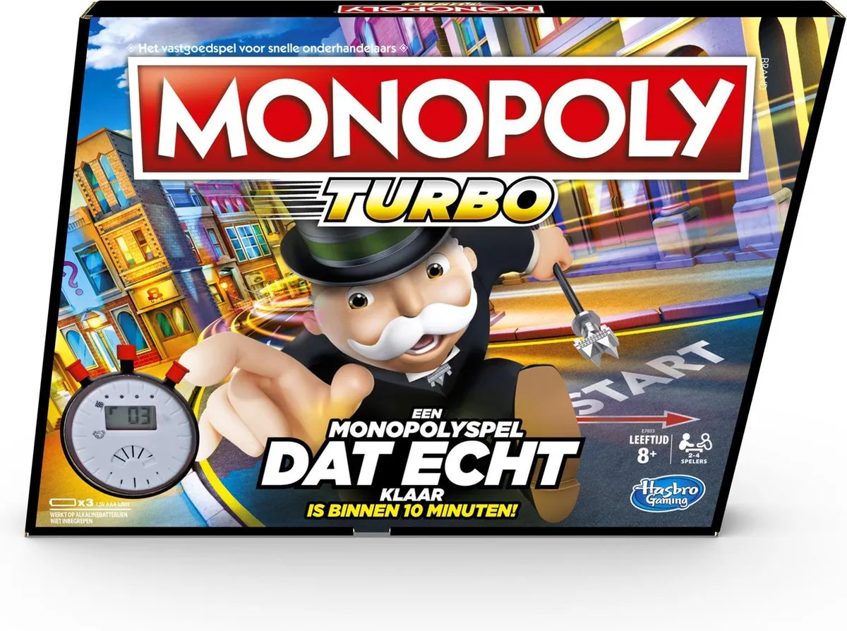 Monopoly Turbo NL - 2-4 Spelers