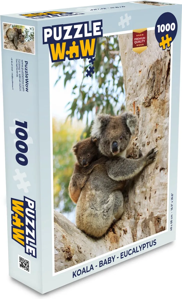 PuzzleWow Koala Legpuzzel 1000 Stuks