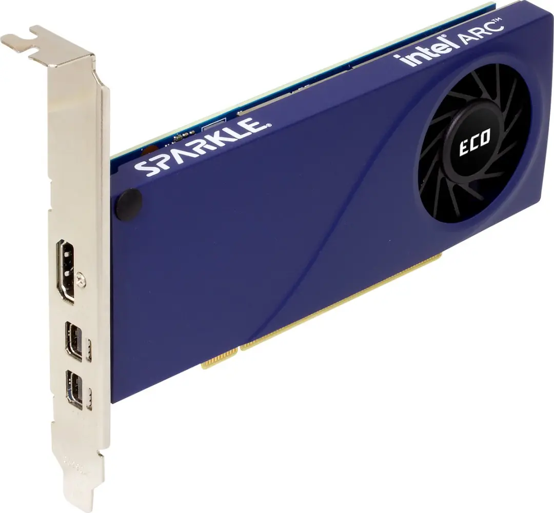 SPARKLE Intel Arc A310 ECO 1A1-S00401900G Grafische kaart - 4GB GDDR6 - Blauw/Zwart - afbeelding 3 van 6