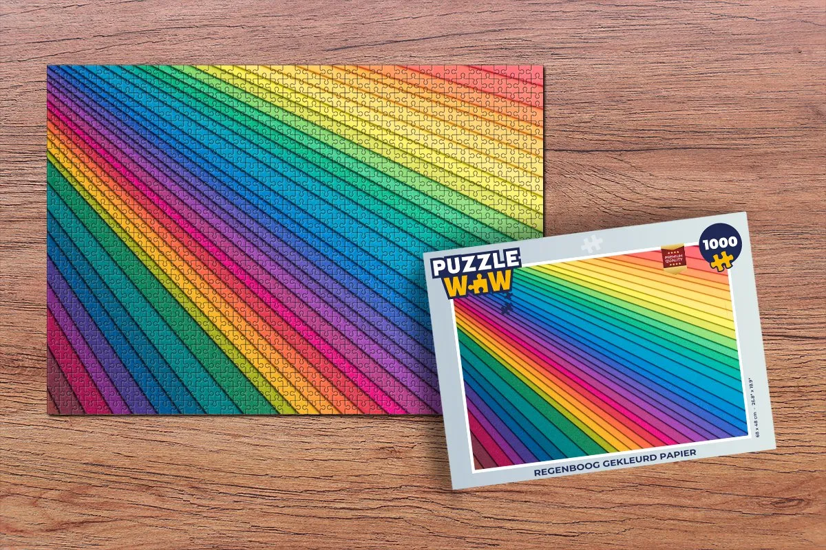 PuzzleWow Regenboog Legpuzzel 1000 Stuks
