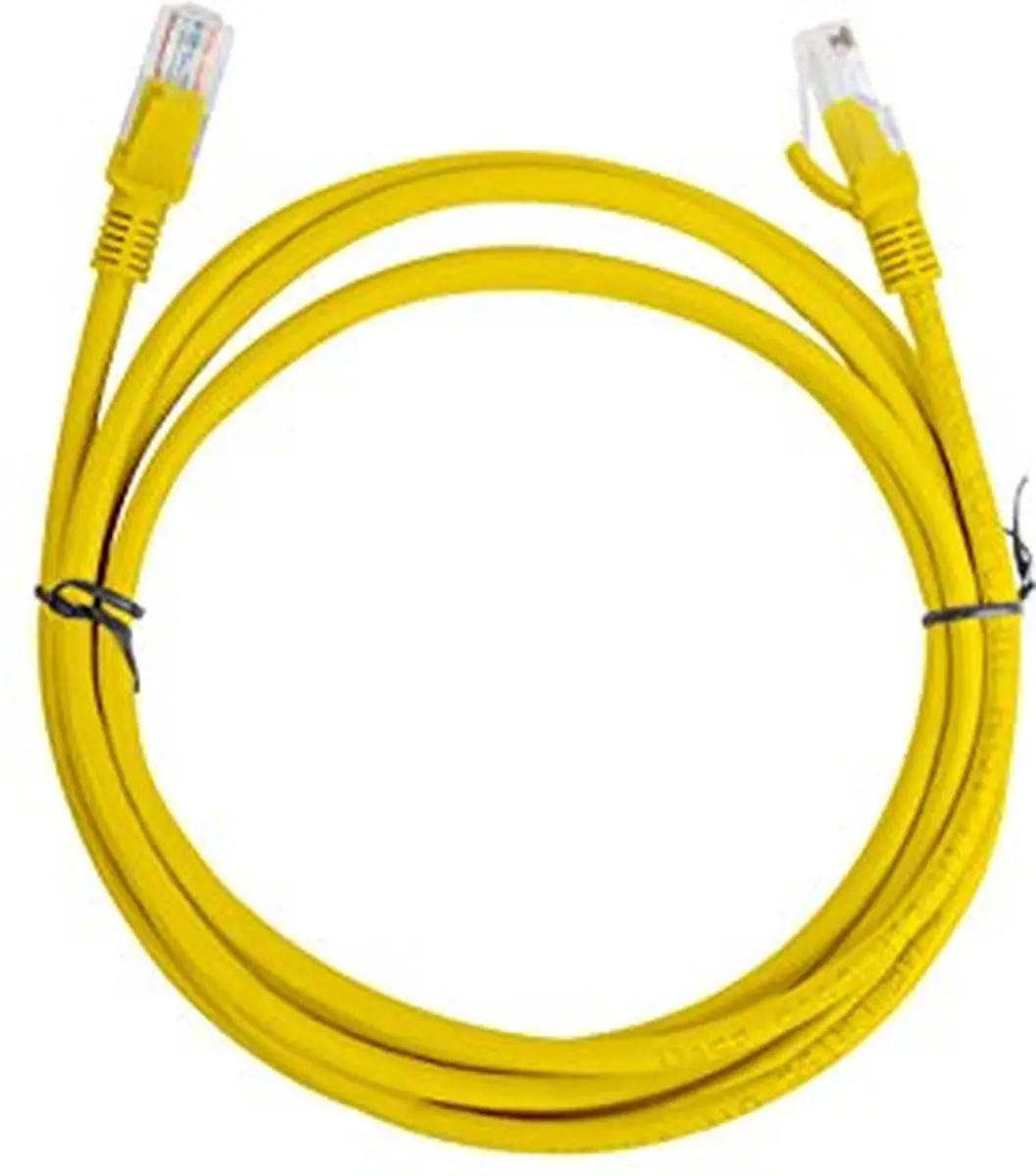 Lanberg UTP Kabel Categorie 5e Geel 2m - afbeelding 3 van 5