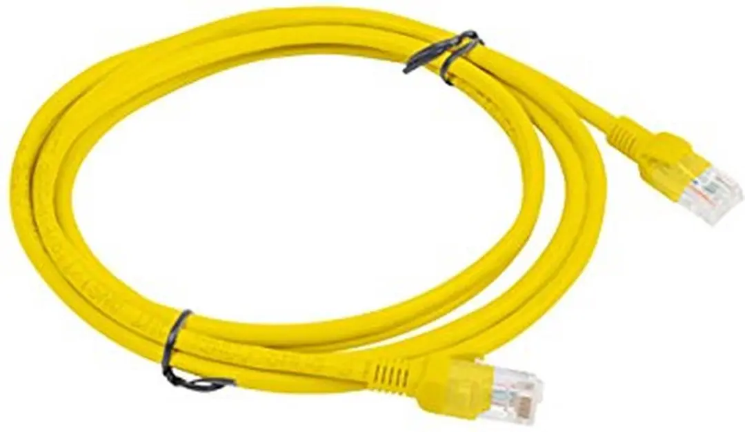 Lanberg UTP Kabel Categorie 5e Geel 2m - afbeelding 4 van 5