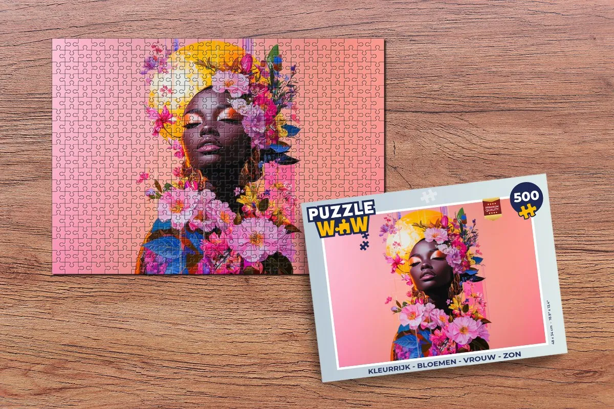PuzzleWow Kleurrijk Bloemen Legpuzzel 500 Stuks - MPN 8721374597348