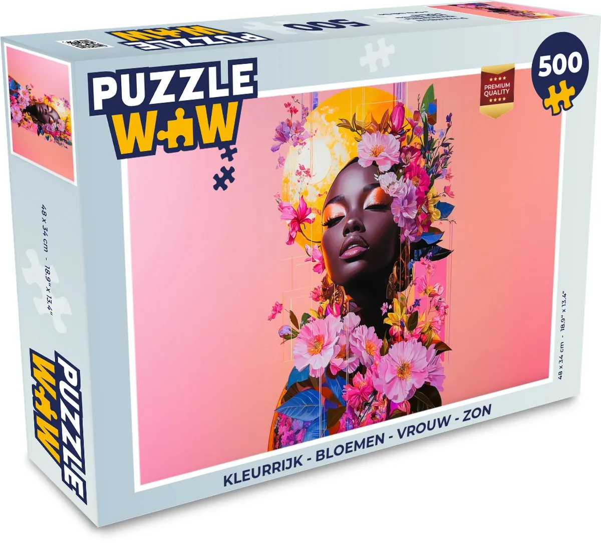 PuzzleWow Kleurrijk Bloemen Legpuzzel 500 Stuks