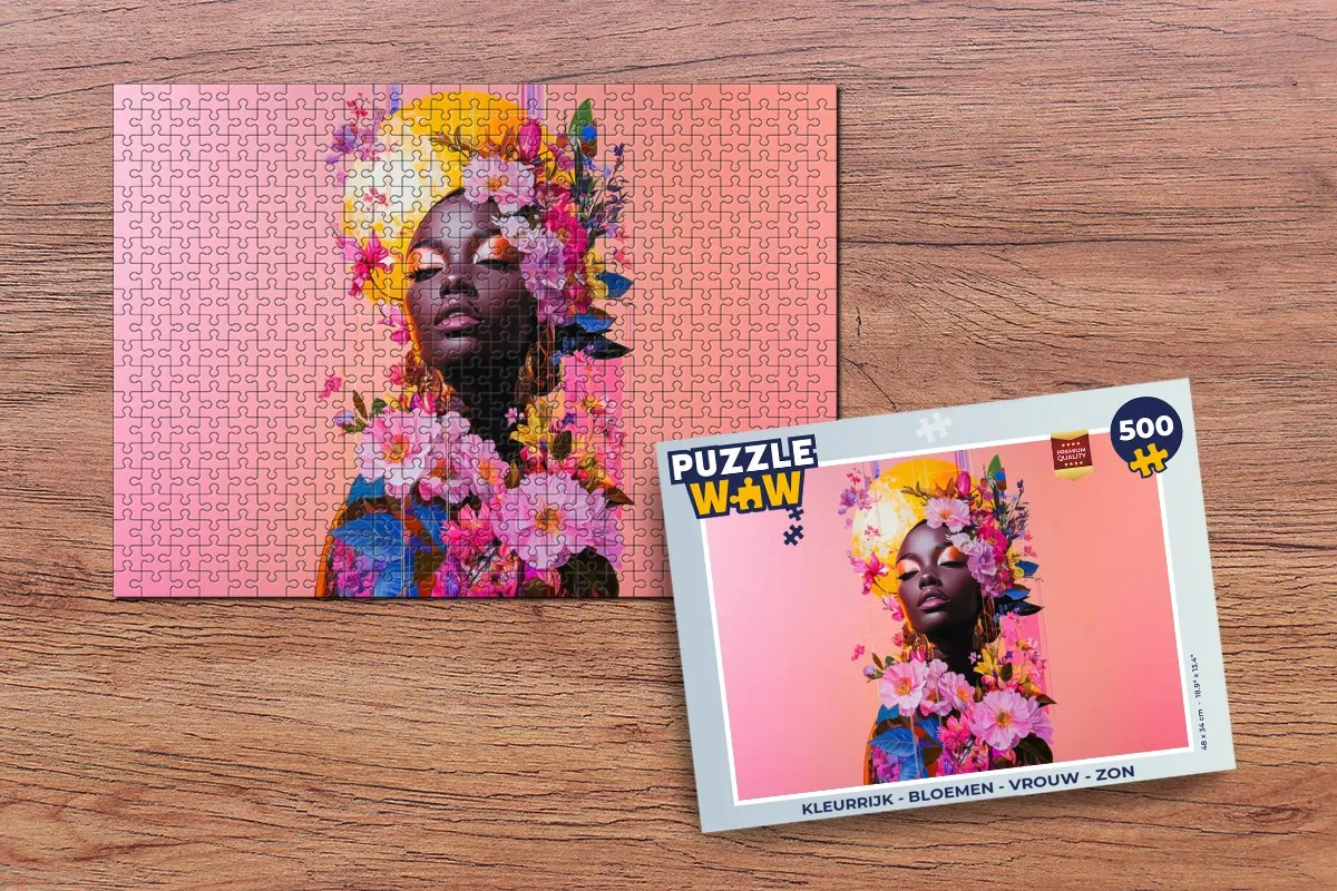 PuzzleWow Kleurrijk Bloemen Legpuzzel 500 Stuks - MPN 8721374597348