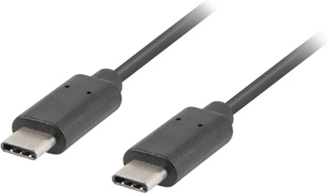 Lanberg USB-C Kabel 480 Mb/s - Zwart - afbeelding 2 van 2