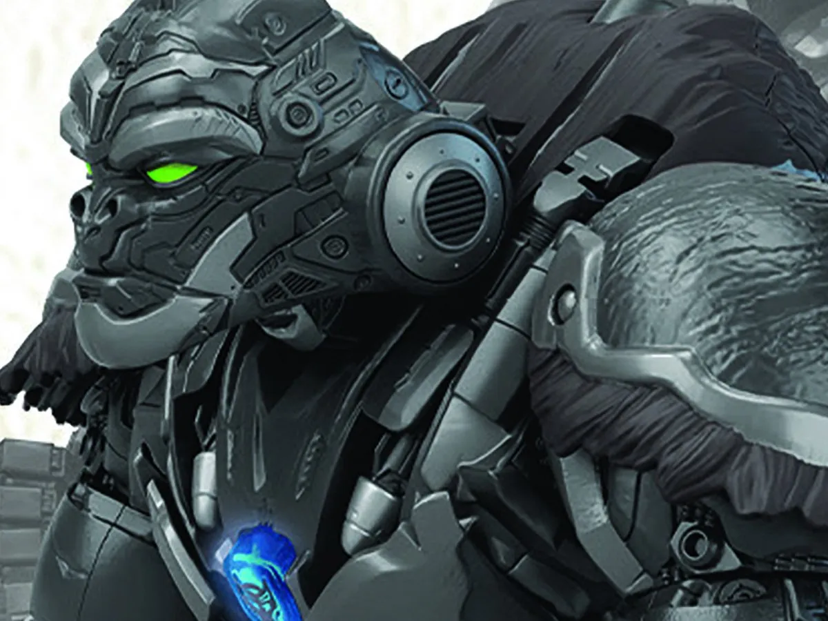 Transformers Rise of the Beasts Optimus Primal Actiefiguur F3937 - Zwart