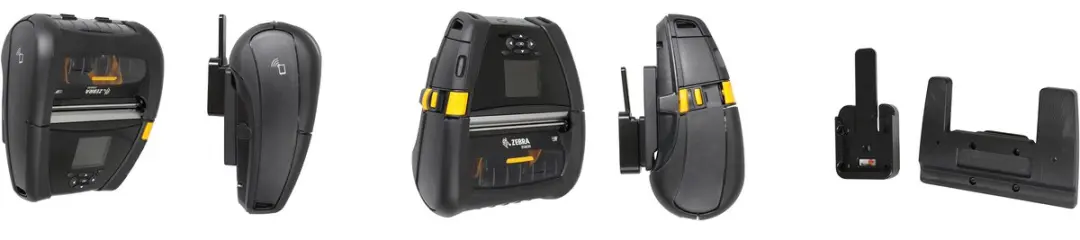 bevestigingsplaat Zebra ZQ630 voorzien van batterij
