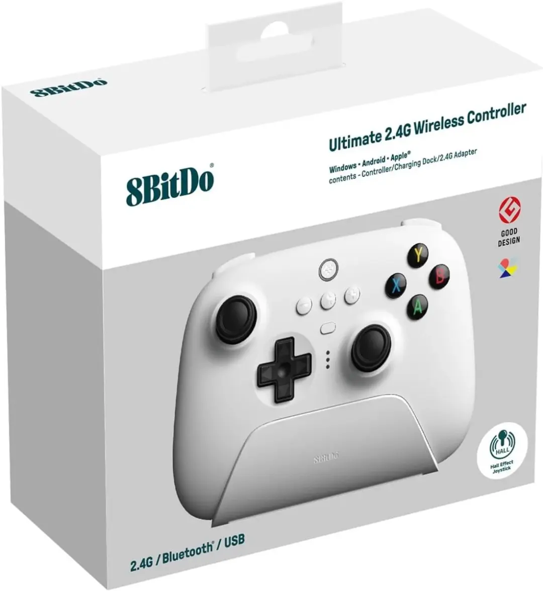 8Bitdo Ultimate 2.4G Controller Hall Effect - Wit - afbeelding 2 van 2