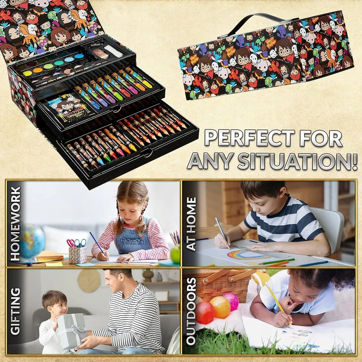 Harry Potter Artistieke Set 40 Delen - Koffer - afbeelding 2 van 5