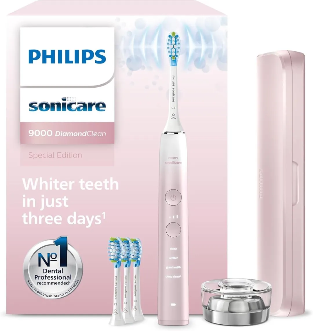 Philips Sonicare DiamondClean 9000 HX9911/89 Oplaadbare Tandenborstel - 4 Stuks - Black/Blue