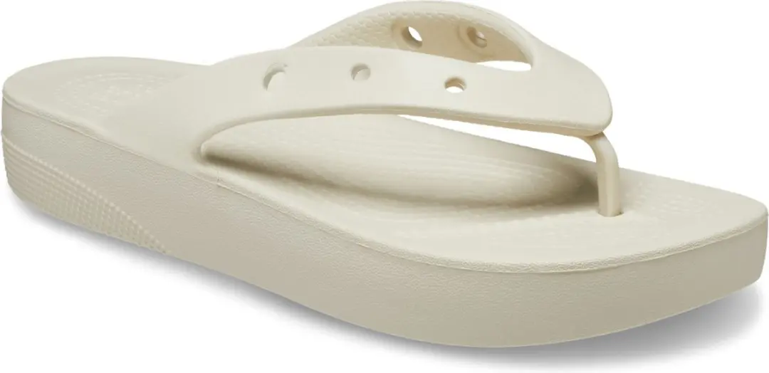 Crocs Classic Platform Teenslippers 37.5 - Beige - afbeelding 4 van 6