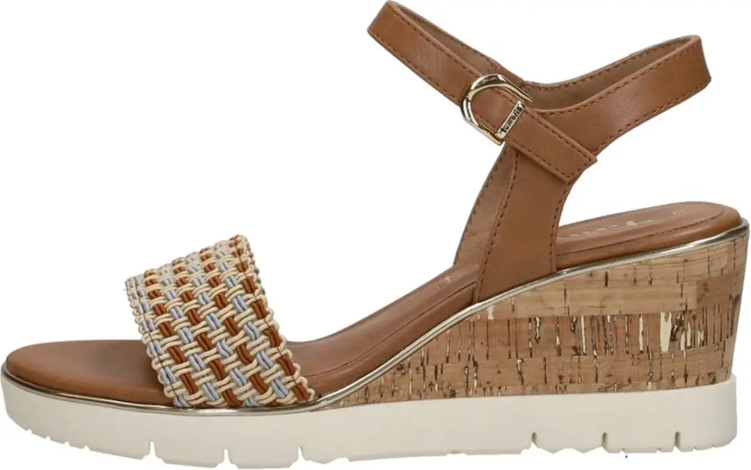 Tamaris Sandalen Hak Sandalen Hak - Cognac - Maat 37 - afbeelding 2 van 6