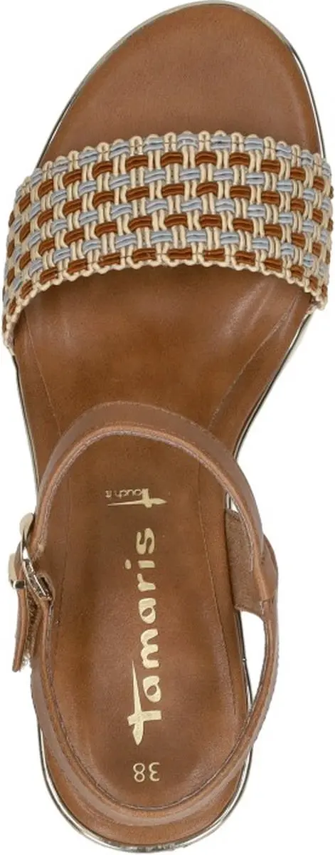 Tamaris Sandalen Hak Sandalen Hak - Cognac - Maat 37 - afbeelding 4 van 6
