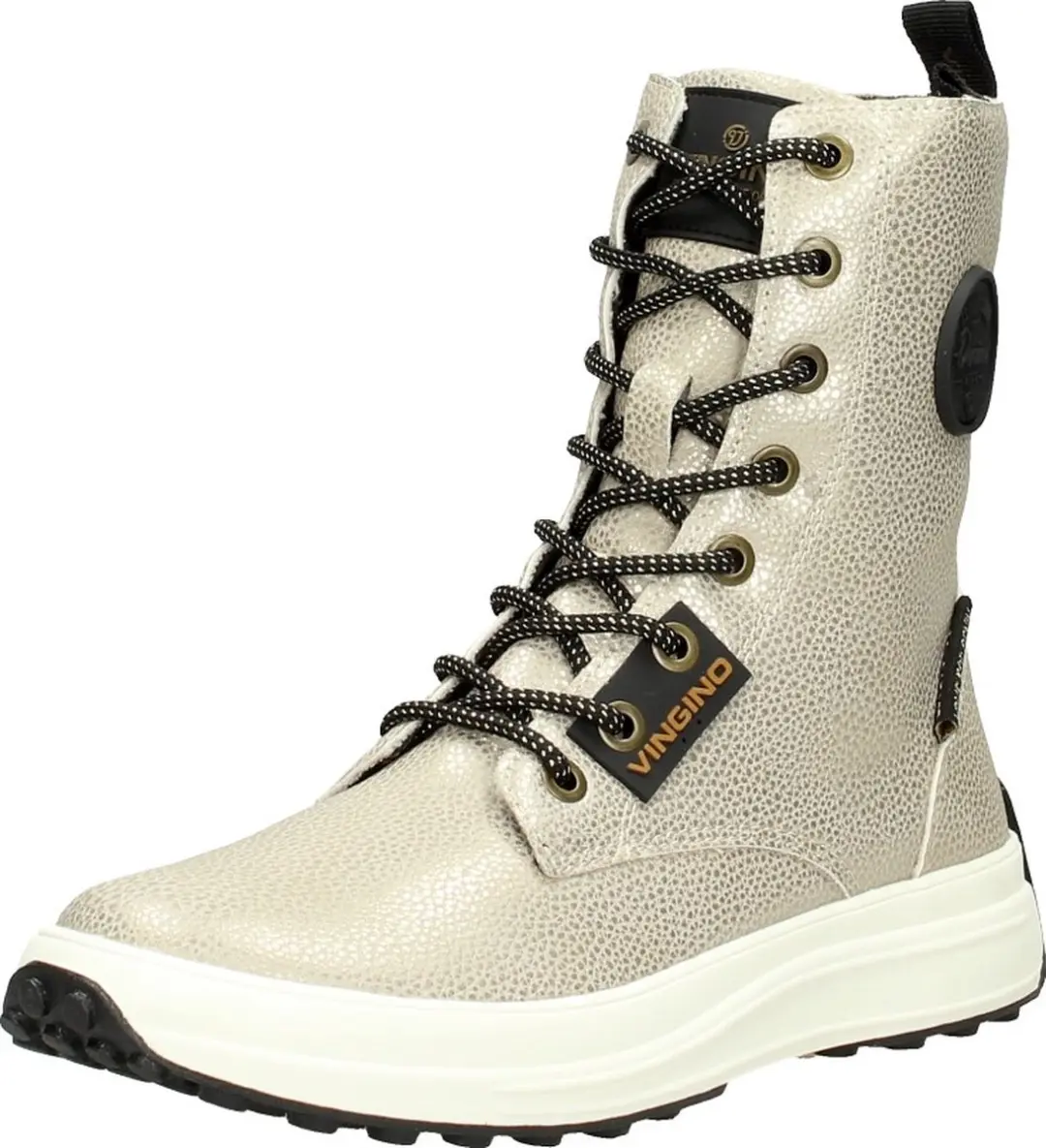 Vingino Rebecca Hi Veterboots - Laarzen Met Veters - Meisjes - Goud - Maat 37 - afbeelding 4 van 6