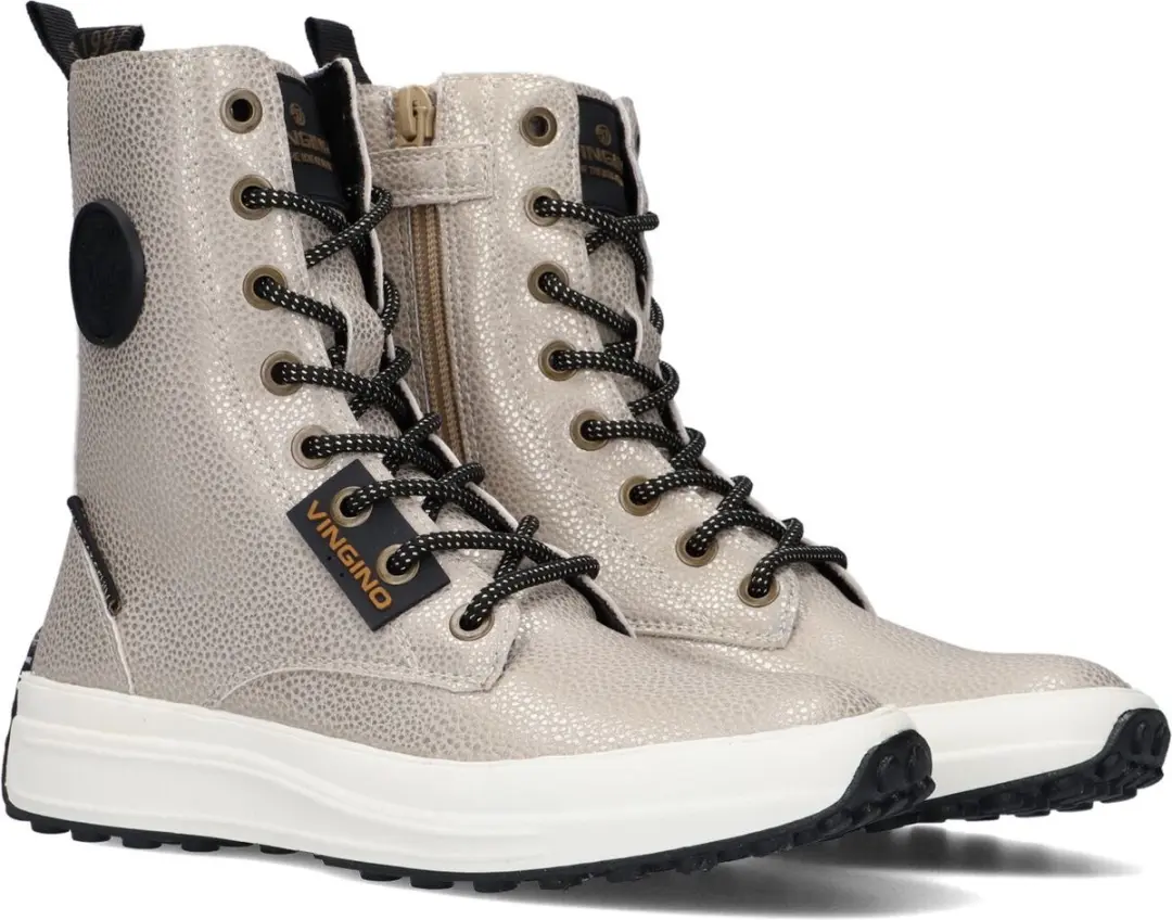 Vingino Rebecca Hi Veterboots - Laarzen Met Veters - Meisjes - Goud - Maat 37 - afbeelding 2 van 6