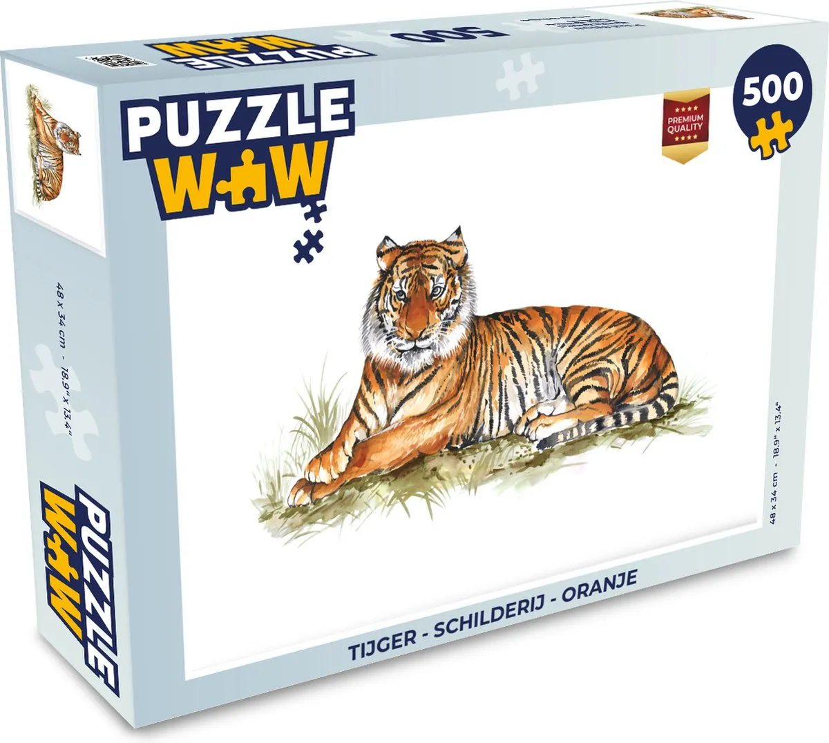 PuzzleWow Tijger Legpuzzel 500 Stuks
