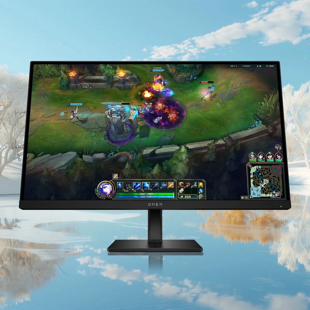 HP AV4K1E9#ABB Gaming Monitor 27" Full HD - Zwart