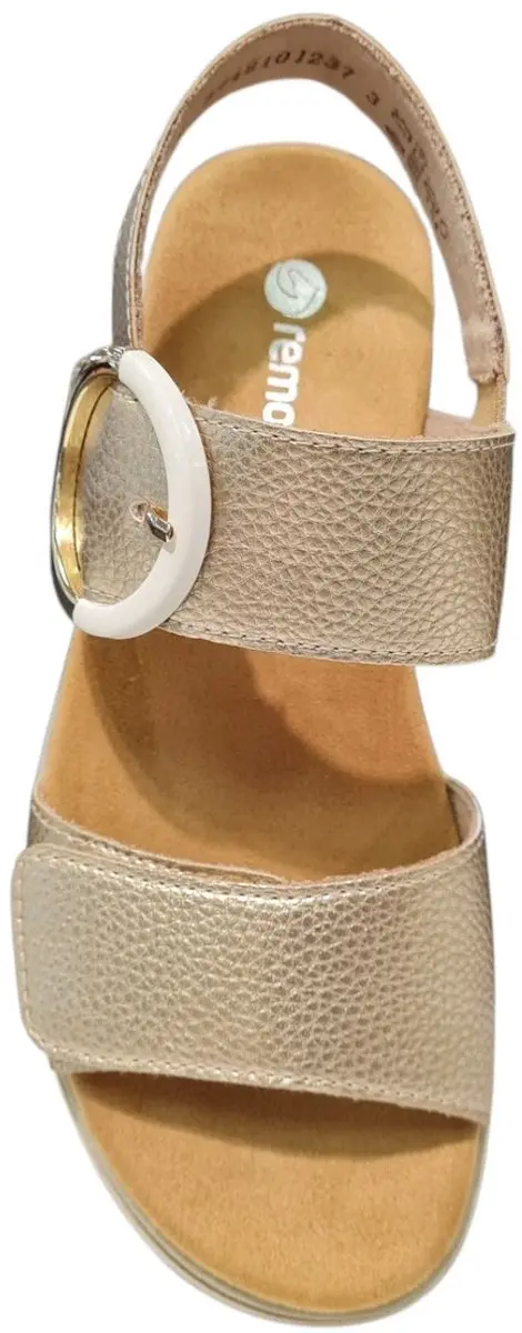 Remonte Leren Dames Sandalen - Goud - 37 - afbeelding 2 van 6