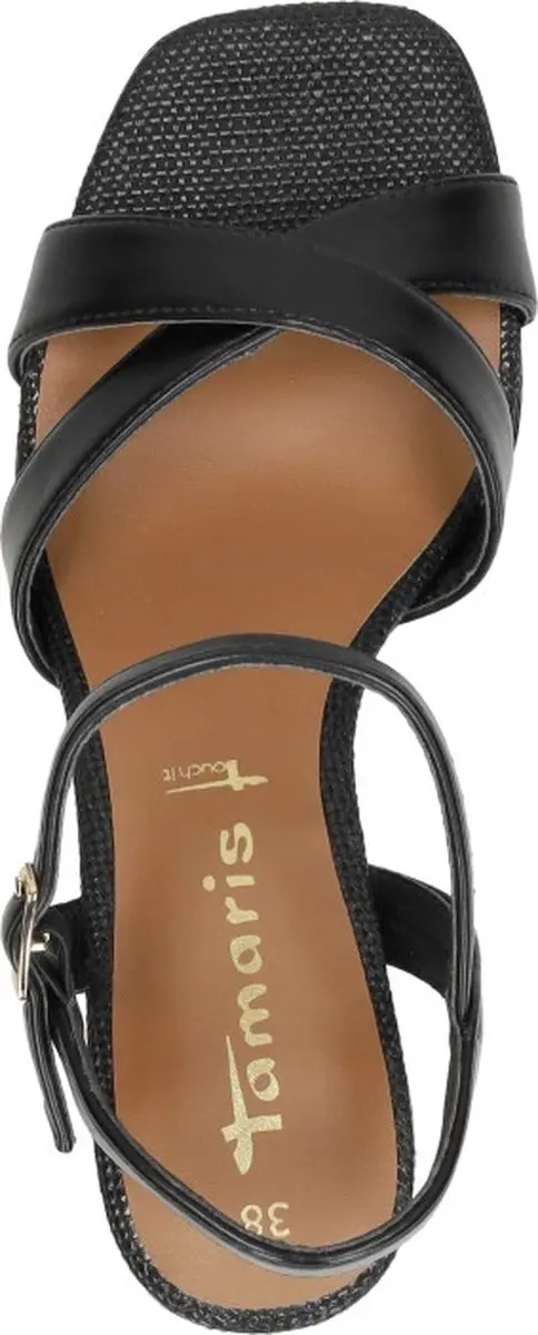 Tamaris Sandalen met hak zwart Synthetisch - Dames - Maat 37 - afbeelding 4 van 6