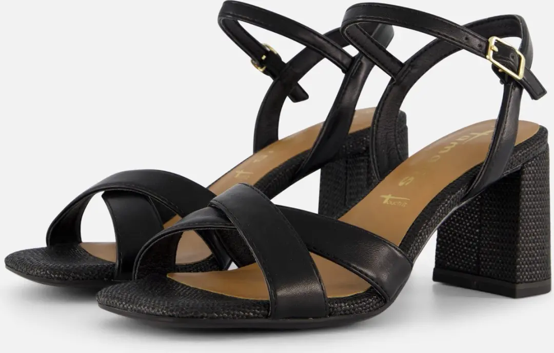 Tamaris Sandalen met hak zwart Synthetisch