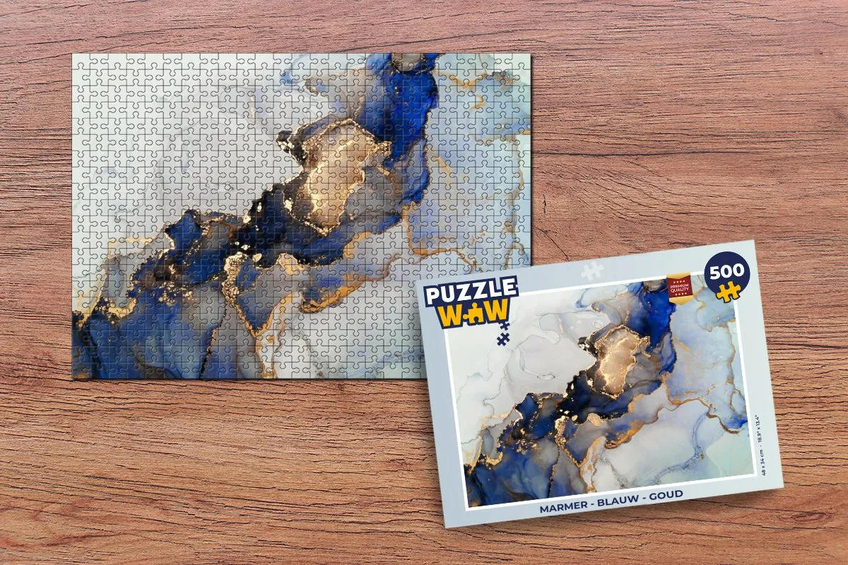 PuzzleWow Marmer Legpuzzel 500 Stuks - Multicolor