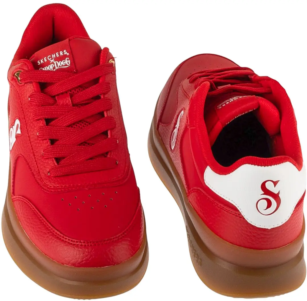 Skechers Duraleather Sneaker 251200-RDW - Rood - afbeelding 5 van 5