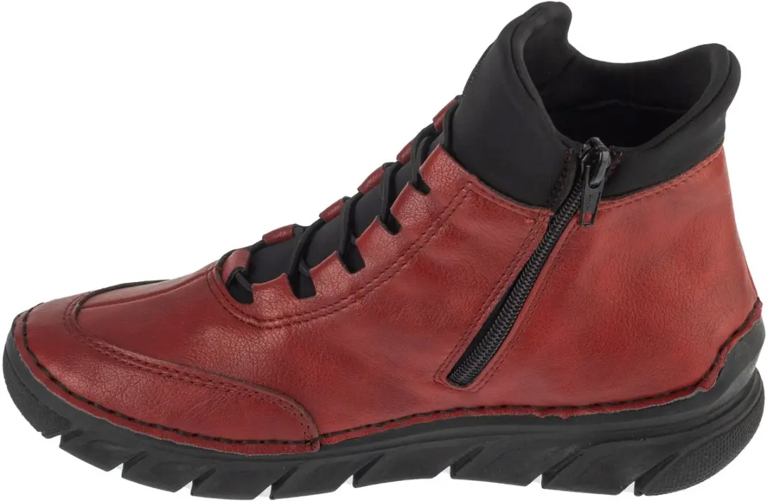 Rieker Booties 55069 Vrouwen - Rood - Maat 41 - afbeelding 2 van 5