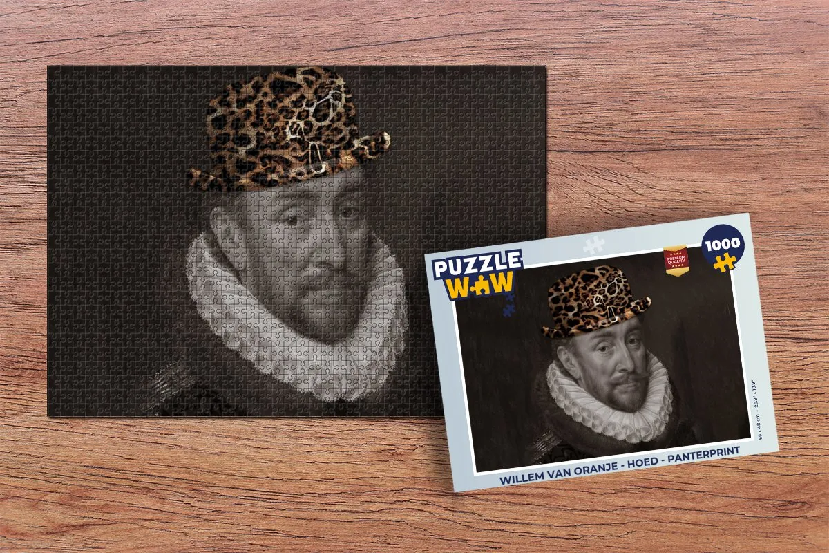 PuzzleWow Willem van Oranje Legpuzzel 1000 Stuks - Panterprint