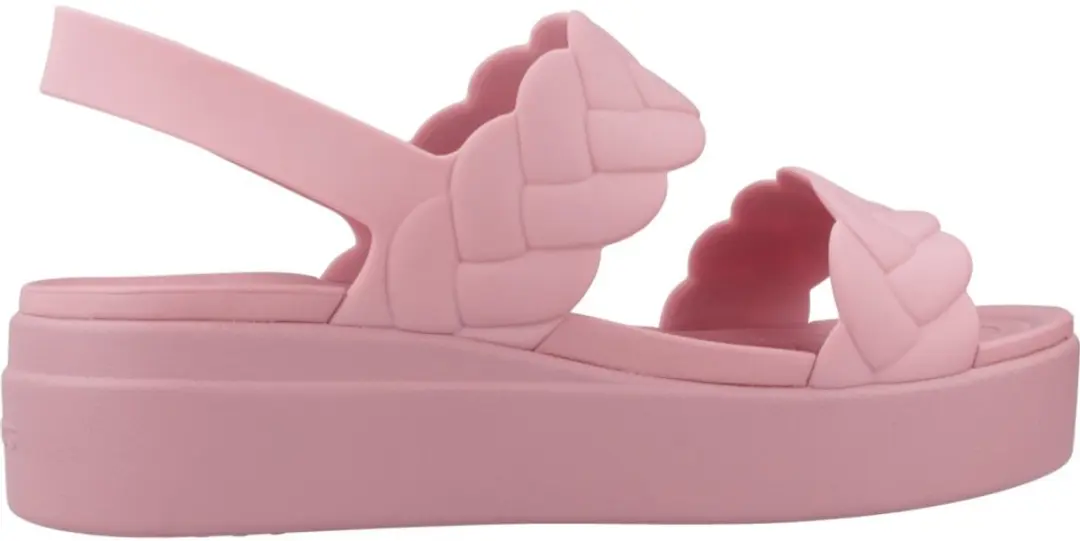 Crocs Brooklyn Woven Low Wedge Sandaal - Rosette - afbeelding 2 van 4