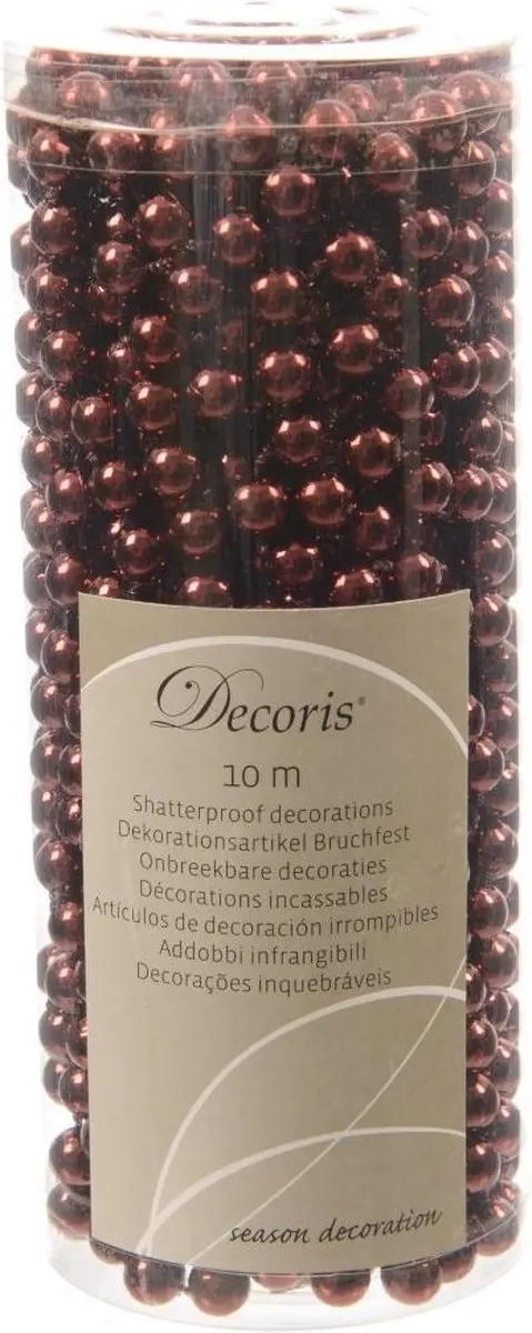 Decoris Kralenslinger Donkerrood - 10m Kunststof