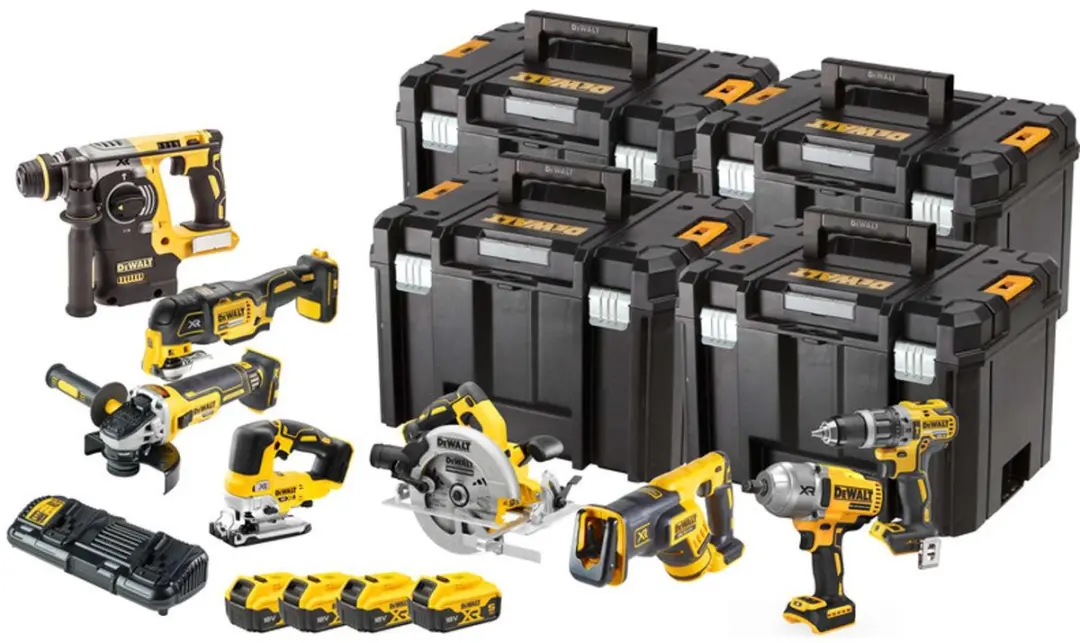 DeWalt DCK865P4T Accu-gereedschapset 17-delig