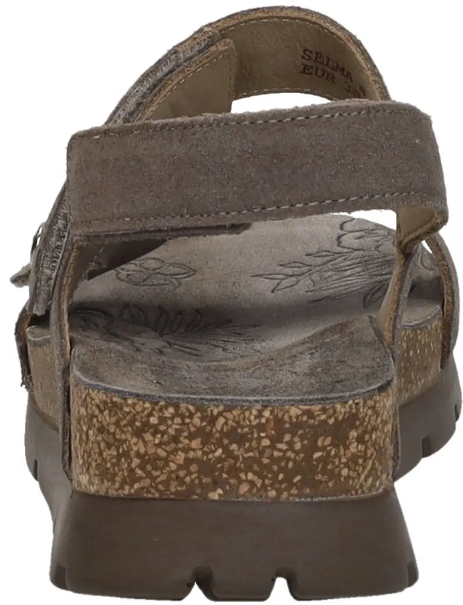 Panama Jack Selma B18 Piedra Stone Sandalen Taupe suède Dames - Taupe - 39 - afbeelding 6 van 6