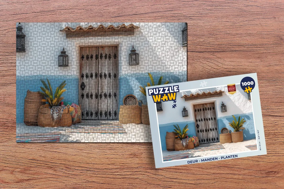 PuzzleWow Legpuzzel 1000 Stuks - Deur Zomer
