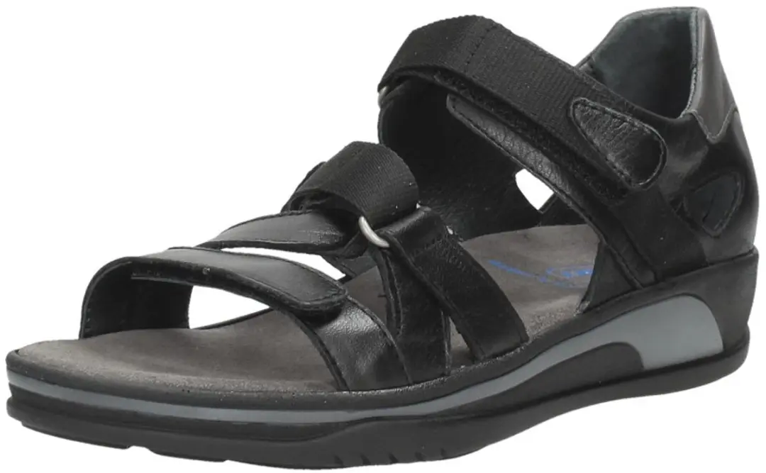 Wolky Desh Sandalen Plat - Zwart - Maat 37 - afbeelding 3 van 6