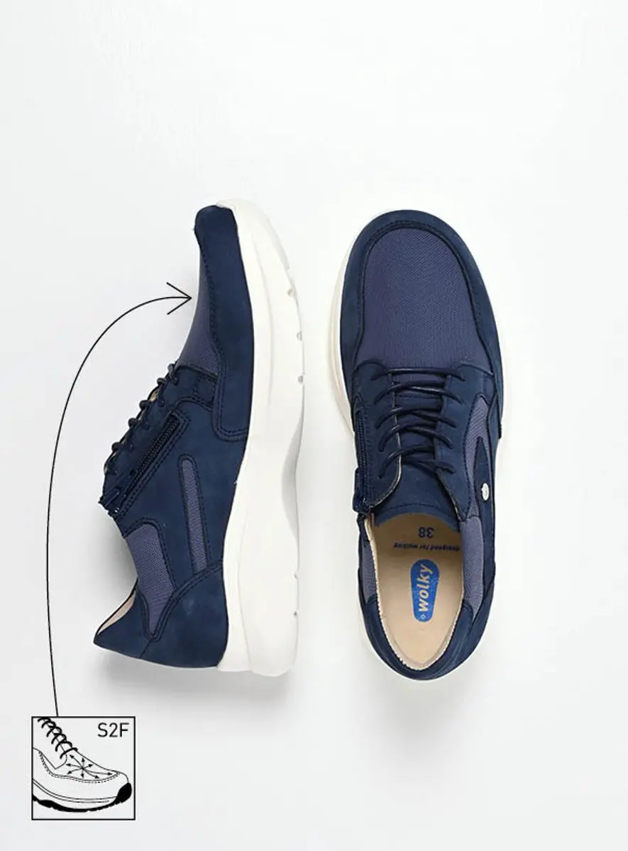 Wolky Impact 06400 S2F Dames Sneakers - Blauw - afbeelding 5 van 6