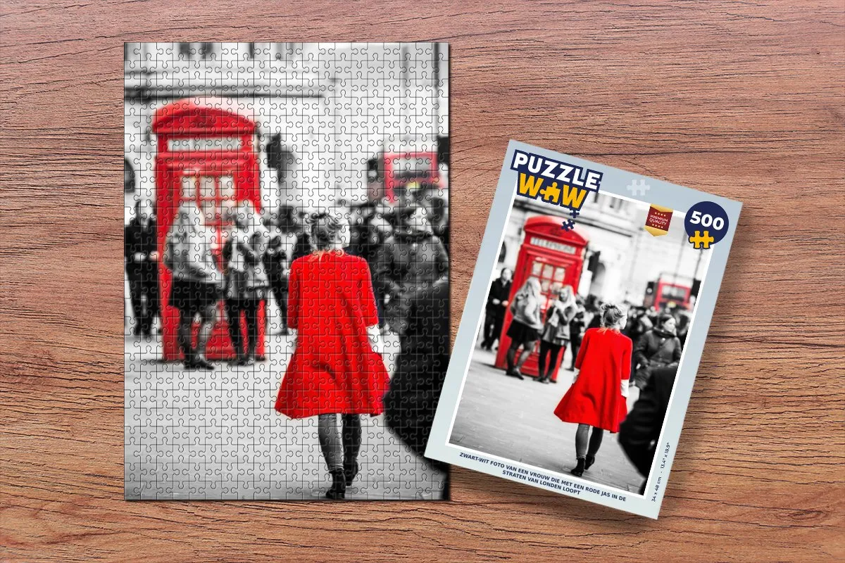 PuzzleWow Londen Foto Puzzel 500 Stuks - Multicolor