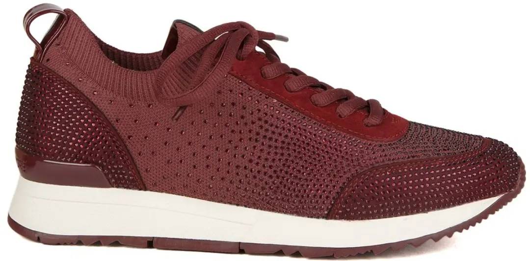 Jenkins Crystal Embellished Stretch Knit Trainer