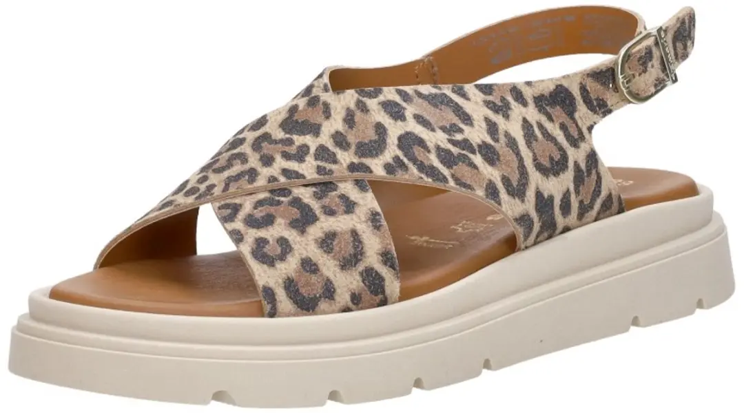 Tamaris Leopard Sandalen bruin Leer - Dames - Maat 41 - afbeelding 4 van 6